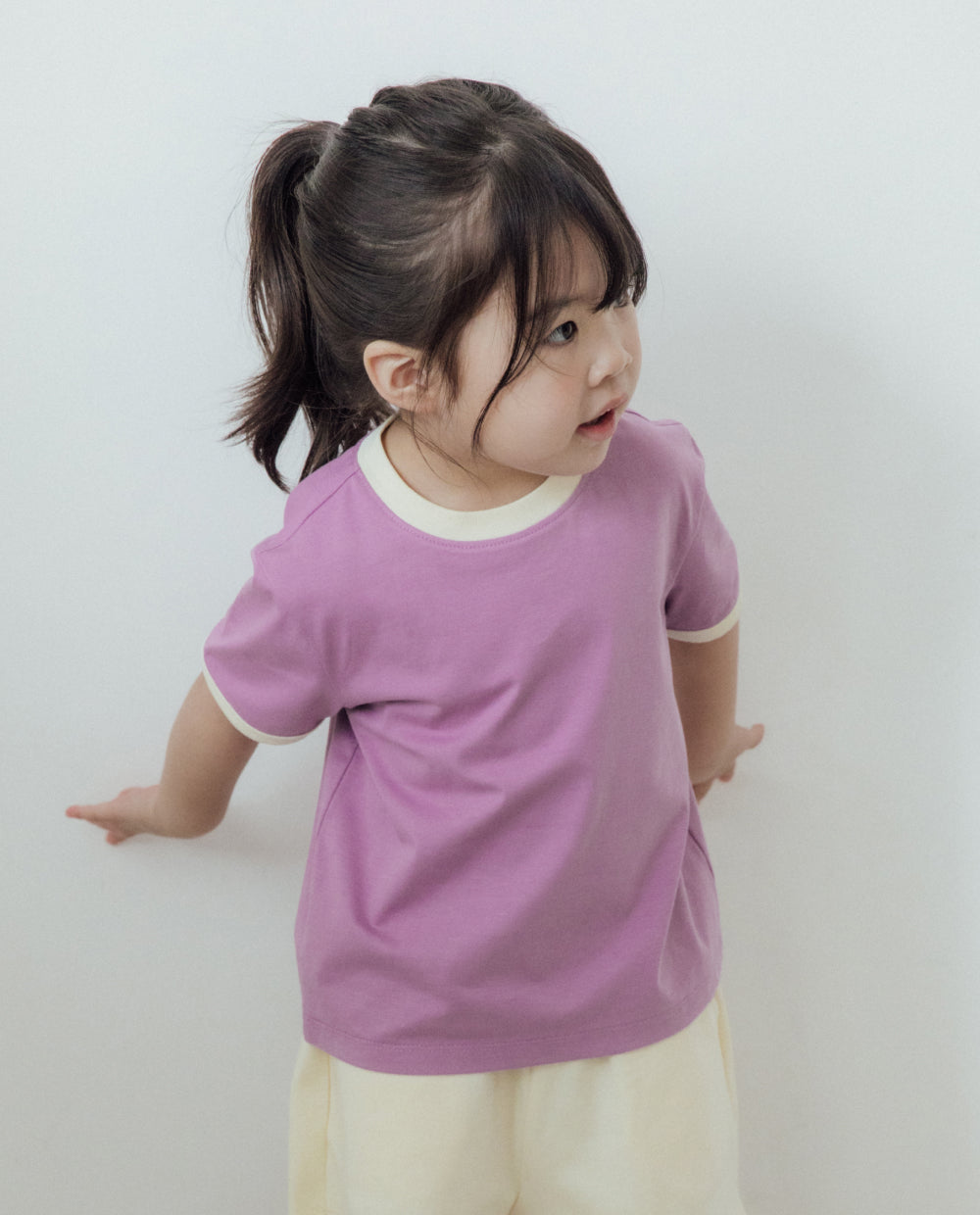 Kids] エアクールカラー配色レギュラーフィットTシャツ – MOOMOOZ