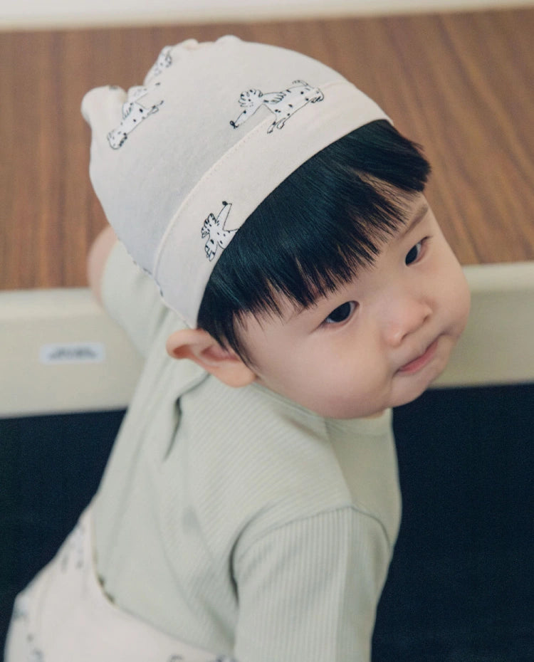 [Baby] ふんわりやわらか ベビー テンセル ノット帽子