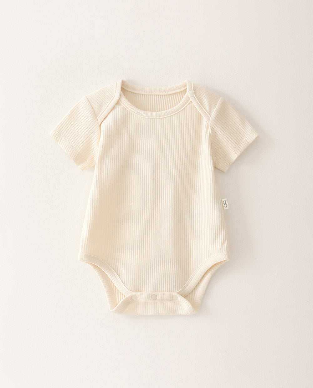 [Baby] もちもちモダールリブ 半袖ボディスーツ