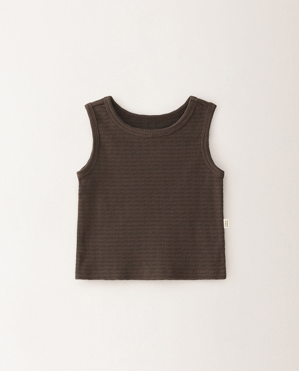 [Kids] ジャガードリブ ノースリーブTシャツ