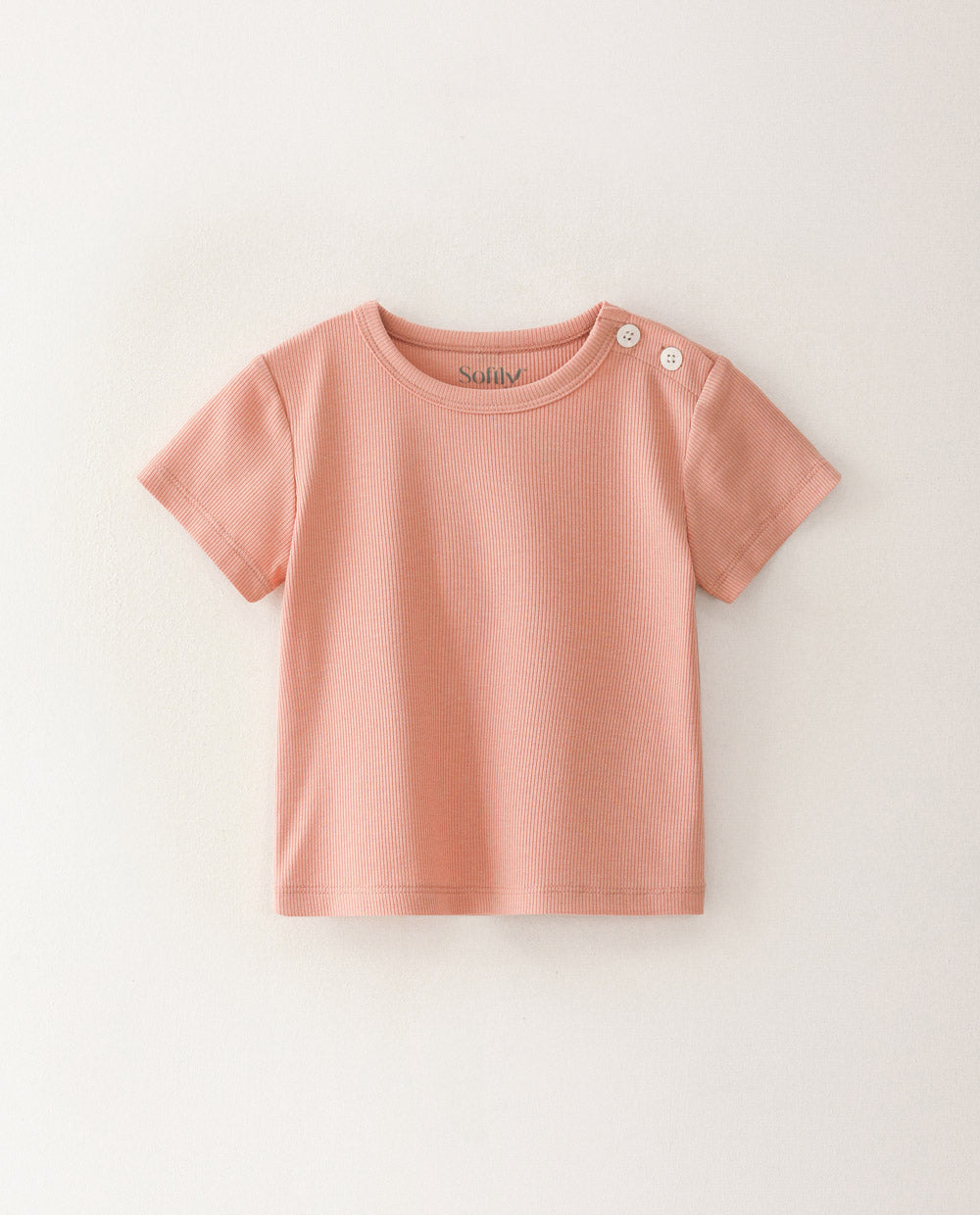 [Baby] ソフトリープレミアムテンセルリブTシャツ