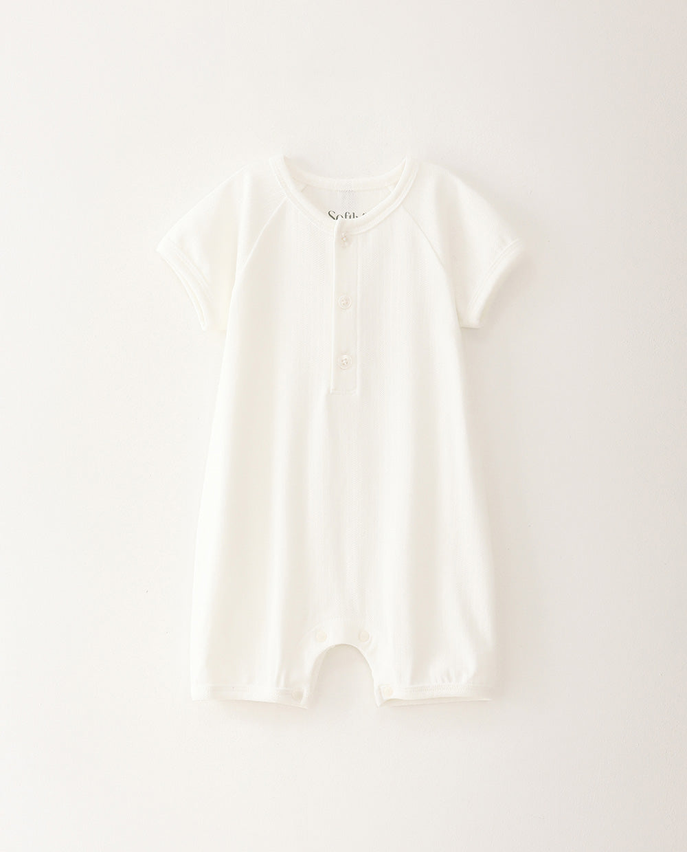 [Baby] ソフトリー プレミアム バンブーメッシュ 半袖ロンパース