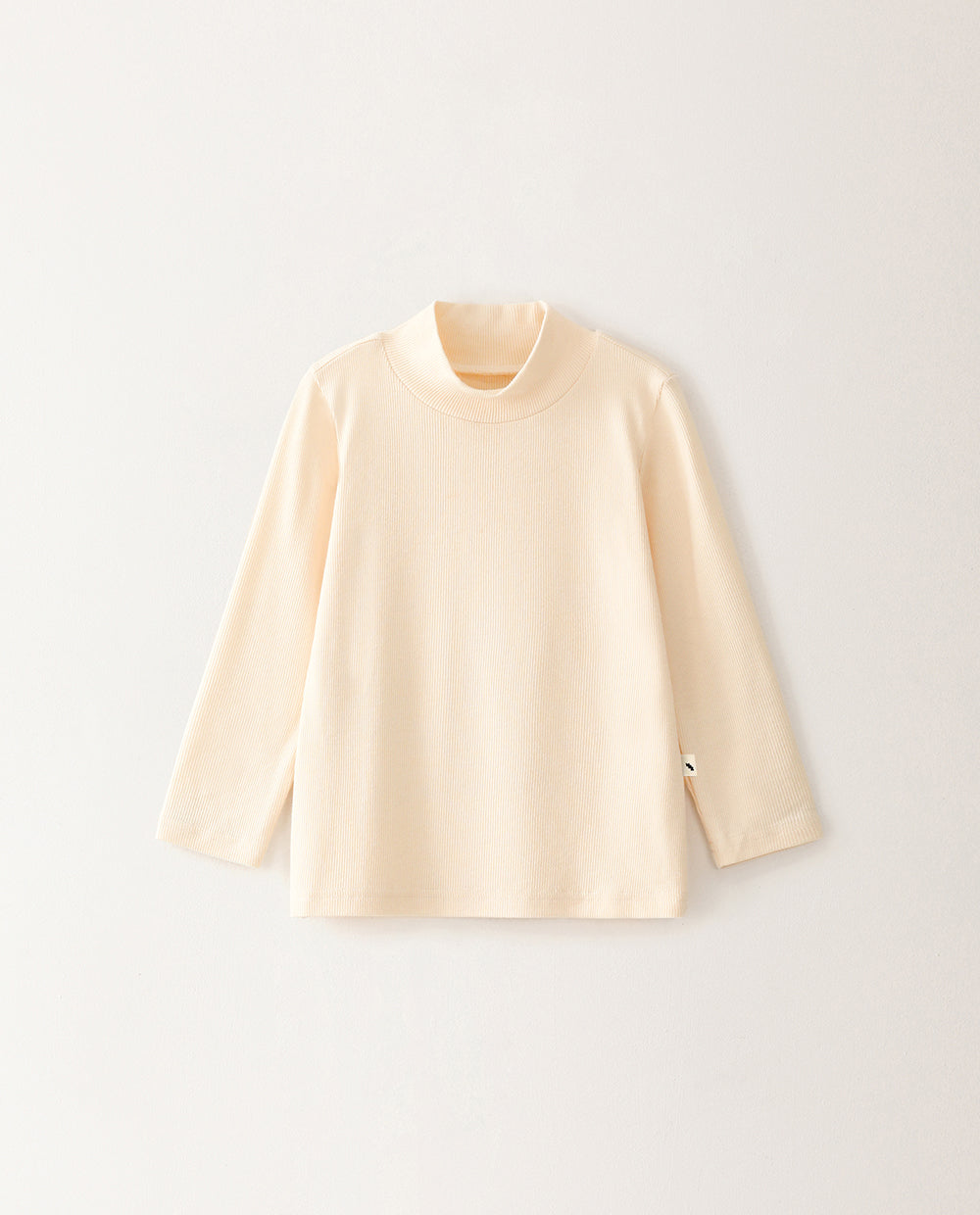 [Kids] (1&1) ふんわりとろみハーフネック無地 Tシャツ