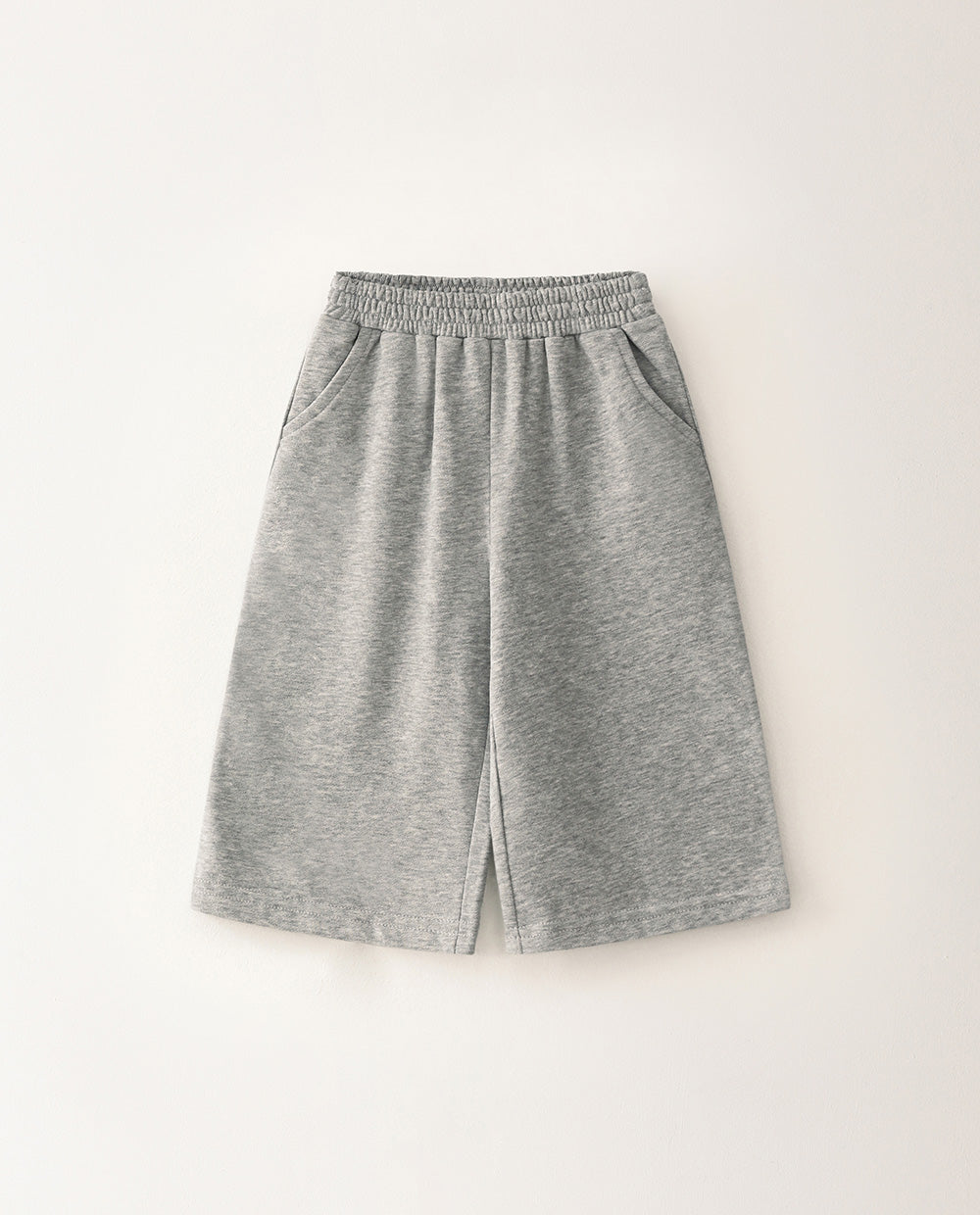 [Kids] ソフトコットンワイド8分丈パンツ