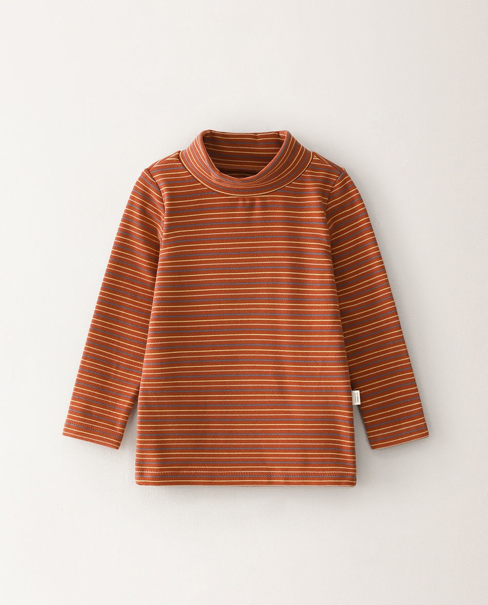 [Kids] ふんわりなめらか ハーフネック スリムフィット Tシャツ