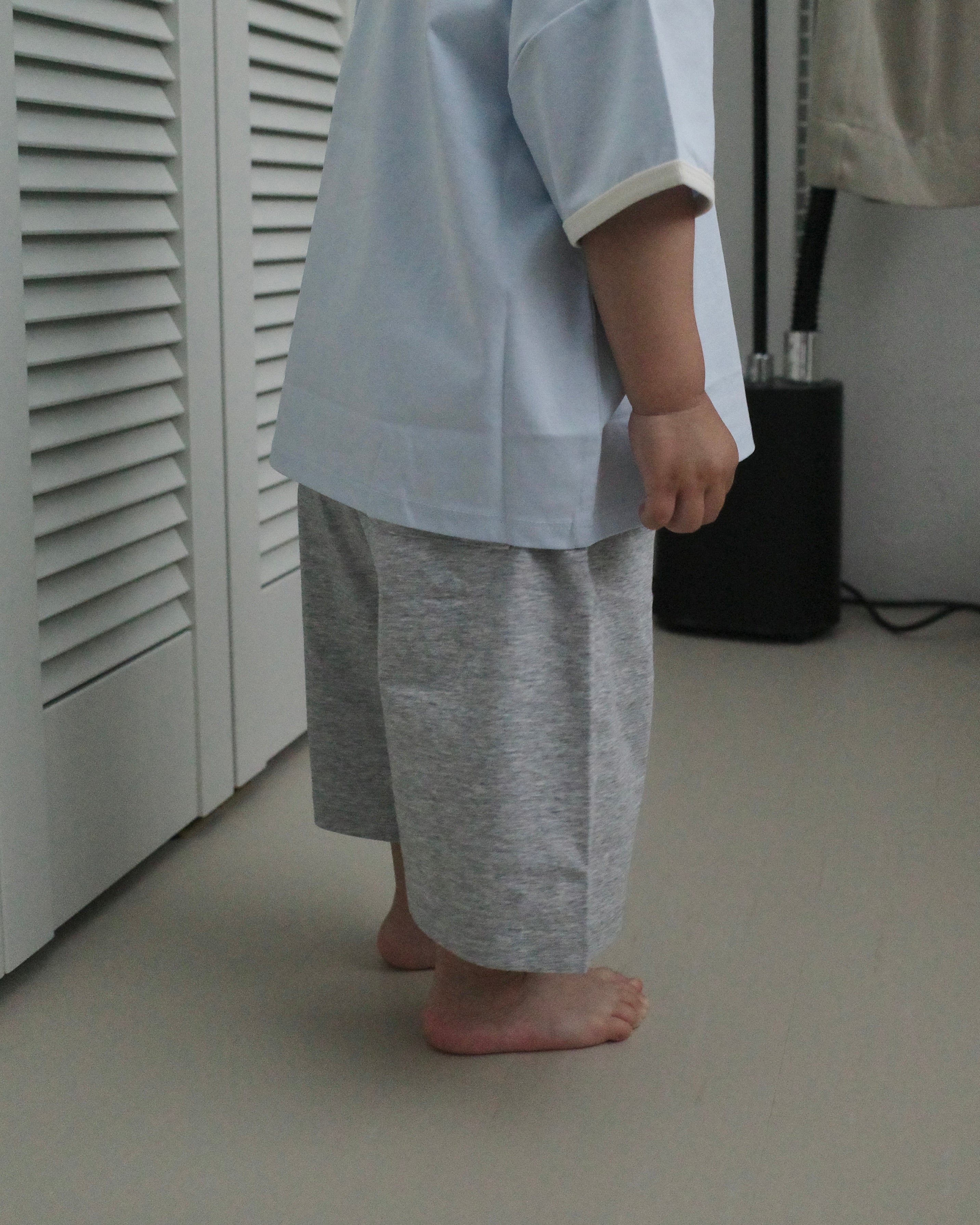 [Kids] エアクール 7分丈 ワイドパンツ