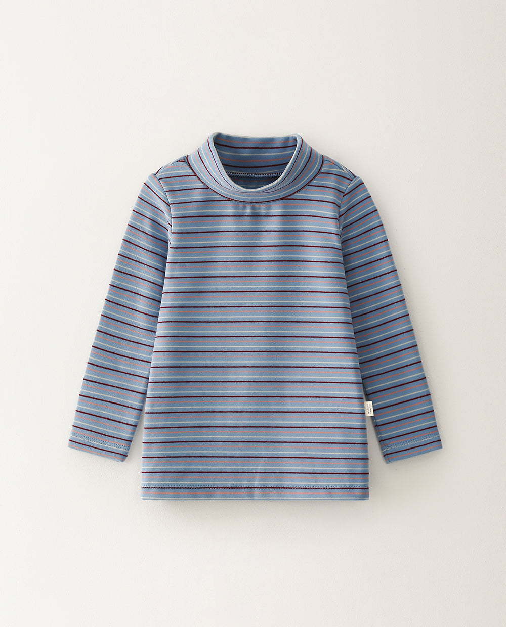 [Kids] ふんわりなめらか ハーフネック スリムフィット Tシャツ