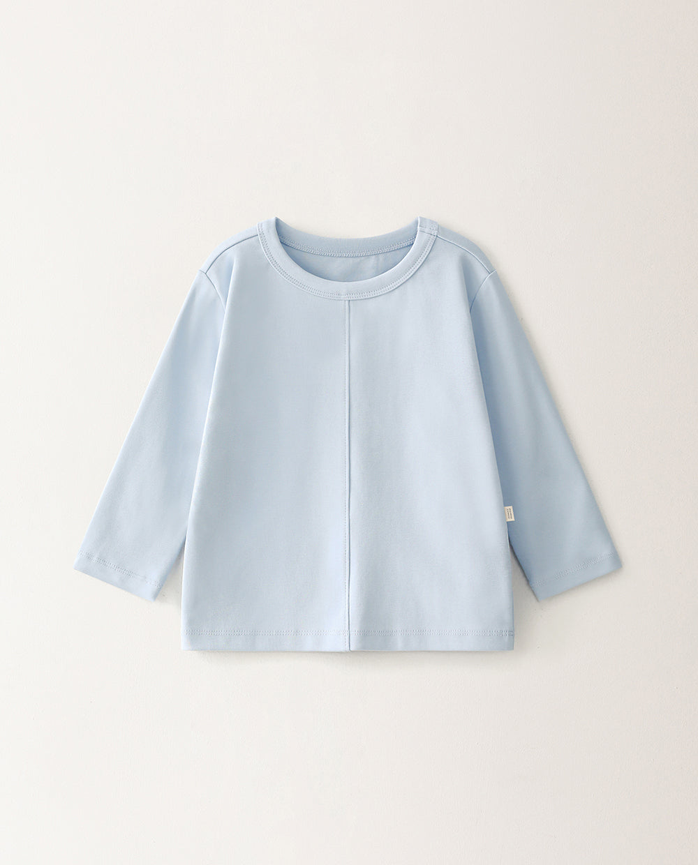 [Kids] (1&1) ふんわりとろみハーフネック無地 Tシャツ