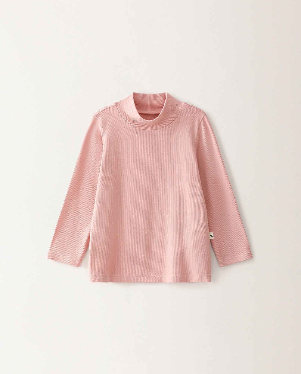 [Kids] (1&1) ふんわりとろみハーフネック無地 Tシャツ