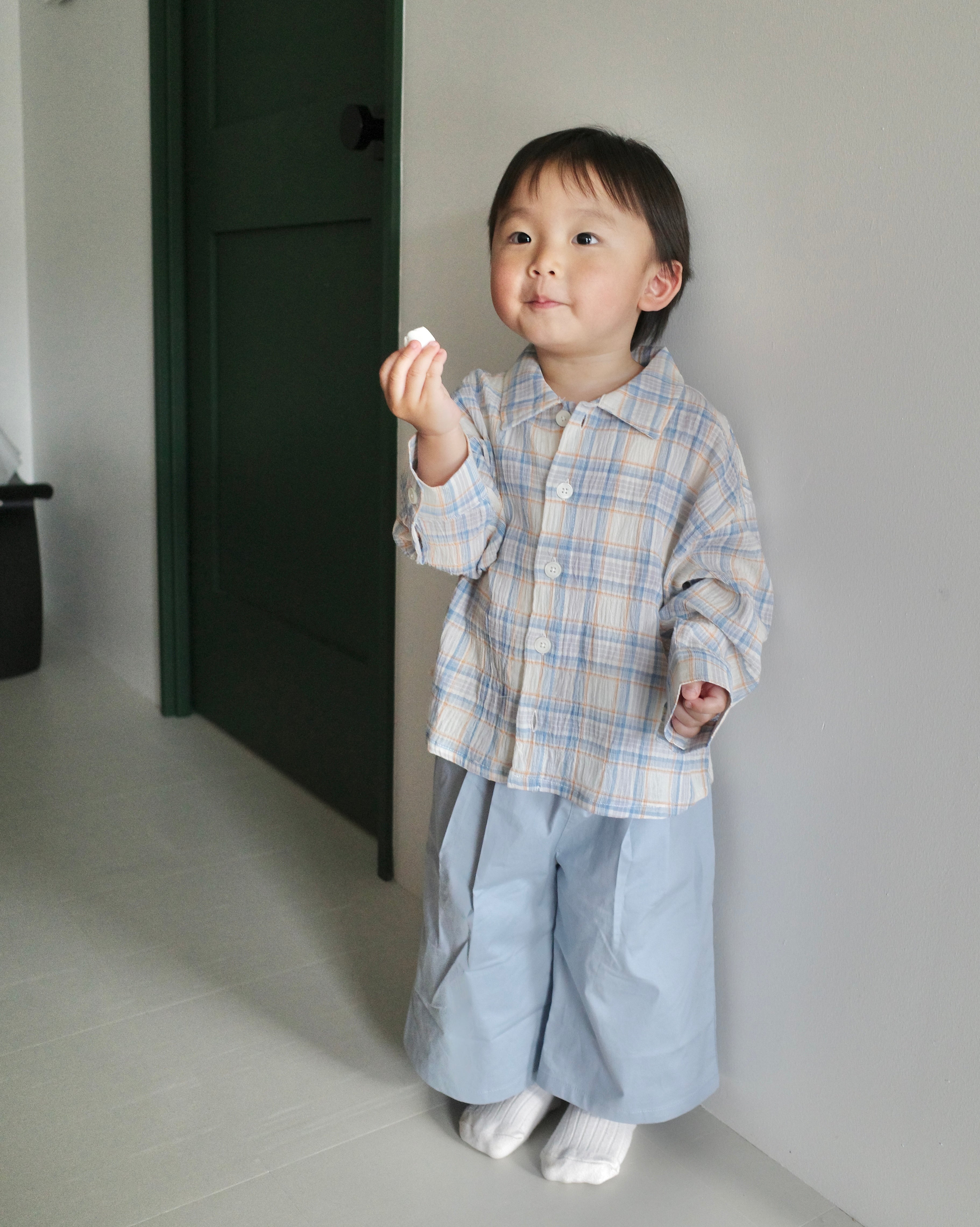 [Kids] エアリーチェックシャツ