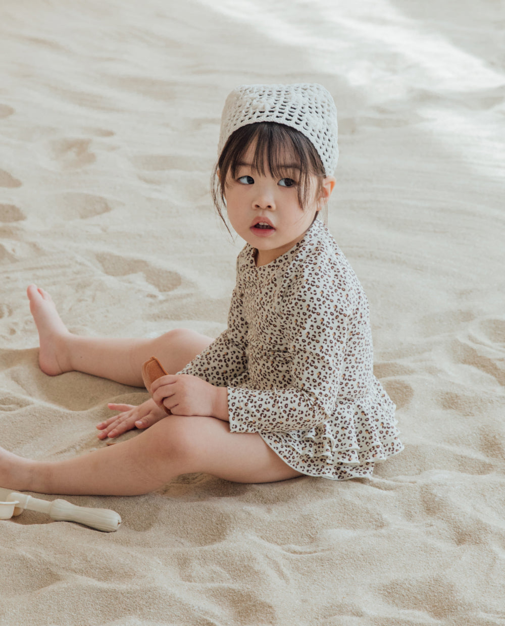 [Kids] UVカット グラフィック フリルショーツ