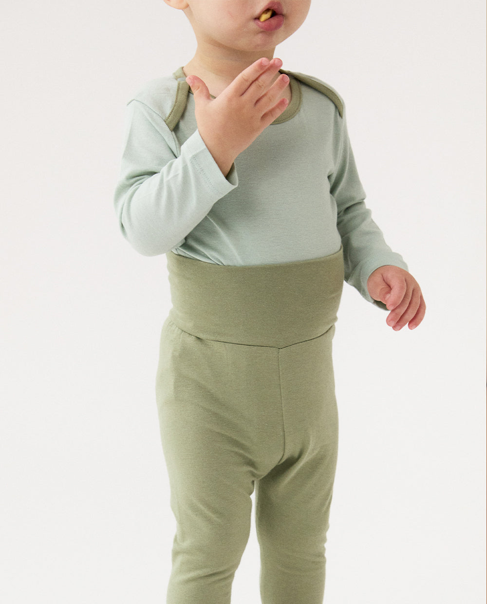 [Baby] やわらかモダール 腹巻き付きレギンス