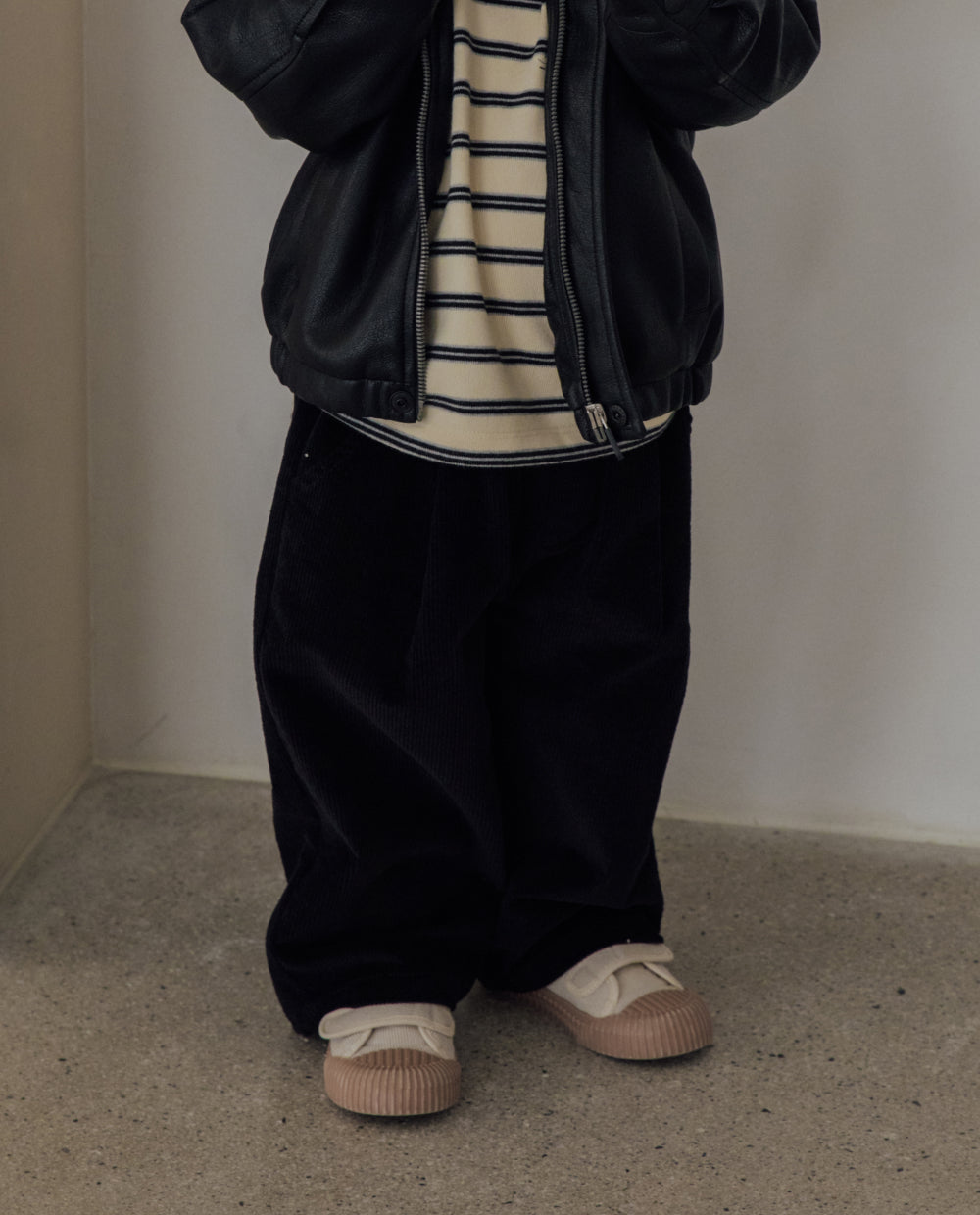 [Kids] ライトコーデュロイワイドパンツ