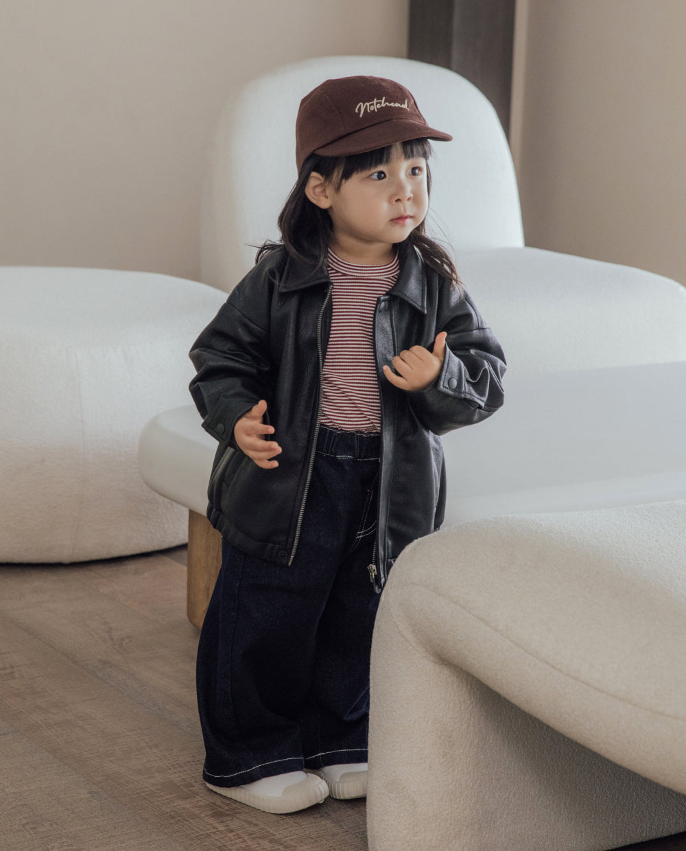 [Kids] もちもちストレッチカーブデニムパンツ
