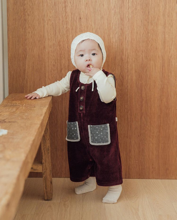 [Baby] コーデュベロアジャンプスーツ