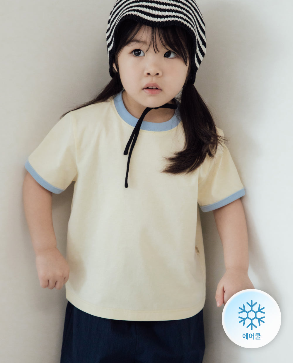 Kids] エアクールカラー配色レギュラーフィットTシャツ – MOOMOOZ