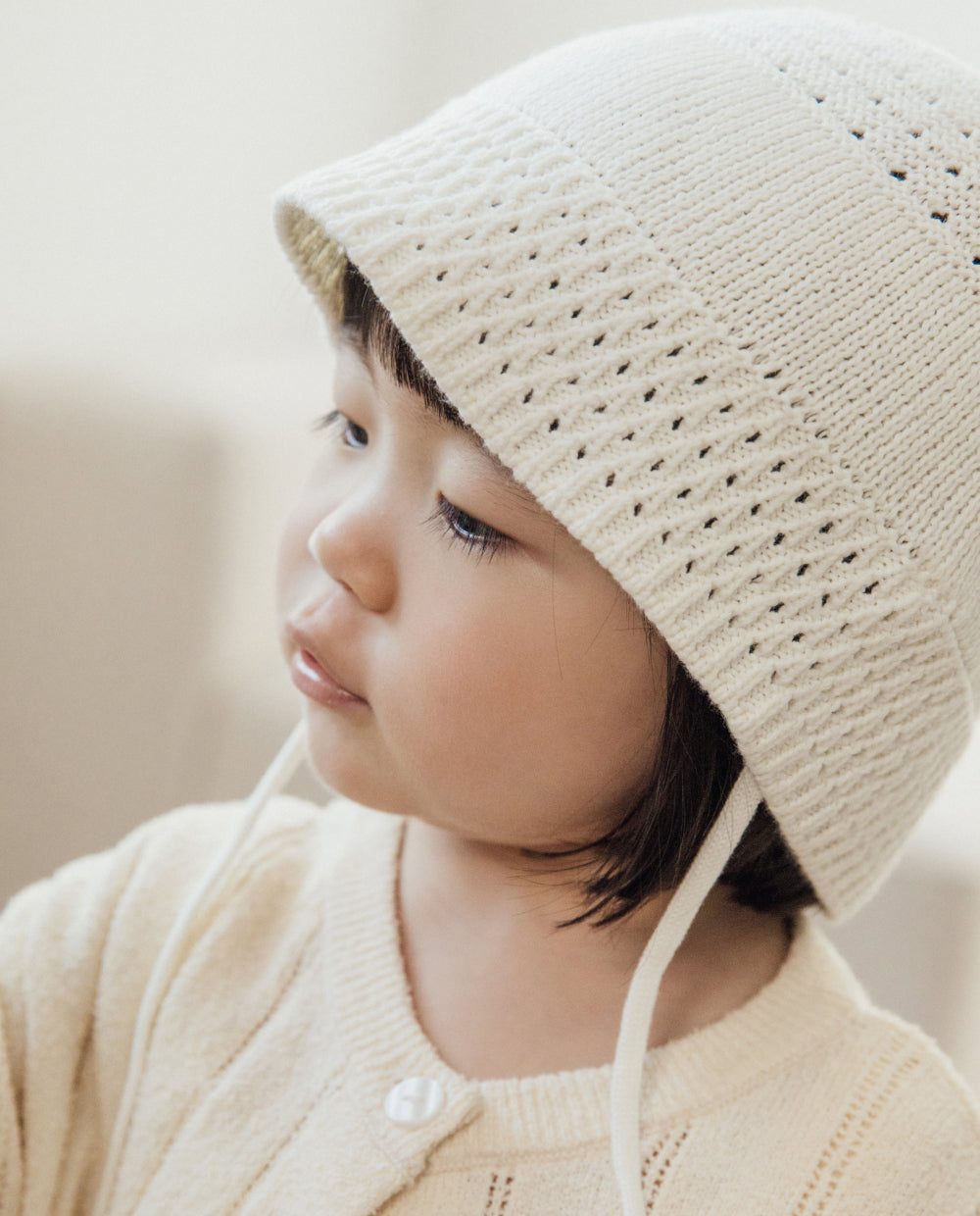 [Baby/Kids] クロシェニット バケットハット
