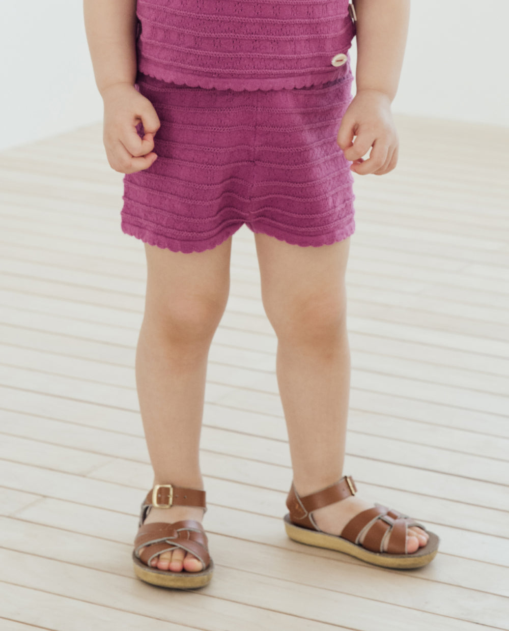 [Kids] アイレットコットンニットショーツ