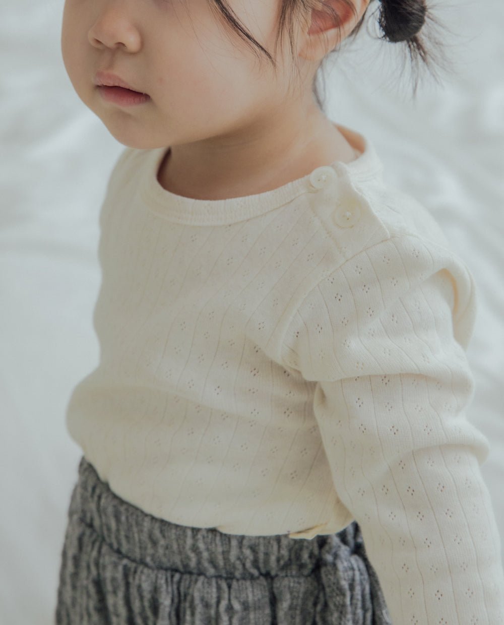 [Baby] コットンアイレットTシャツ
