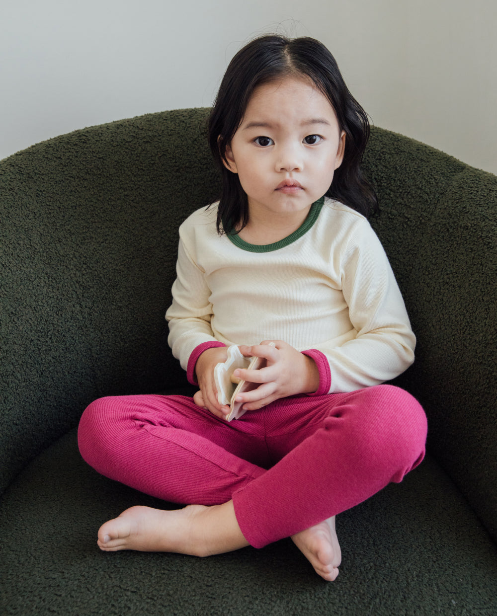 [Kids] ふんわりとろみリブスリムフィットルームウェア