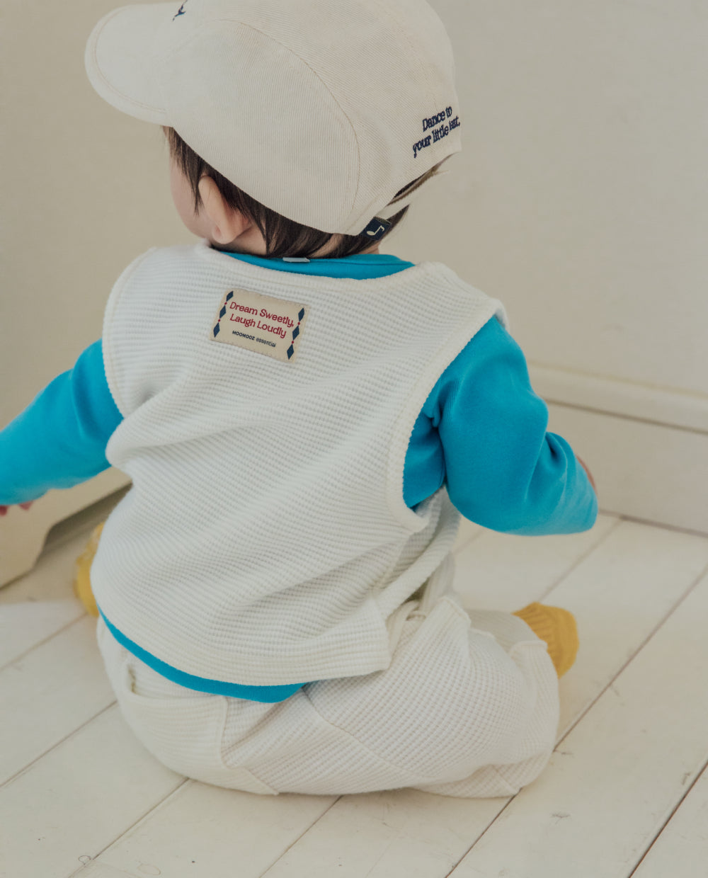 [Baby] ソフトワッフルベストセットアップ