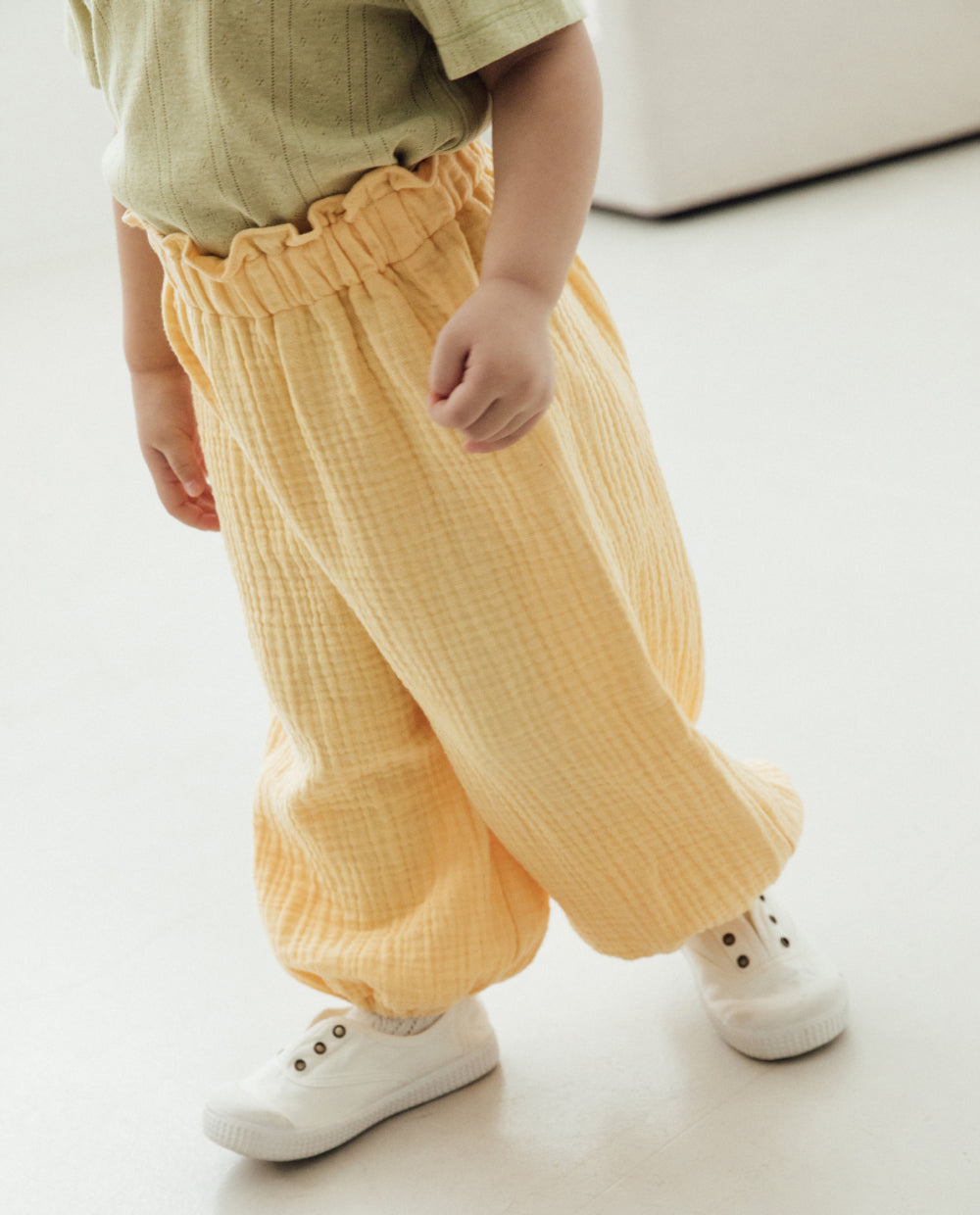 [Kids] ふんわり3重ガーゼ バルーンパンツ