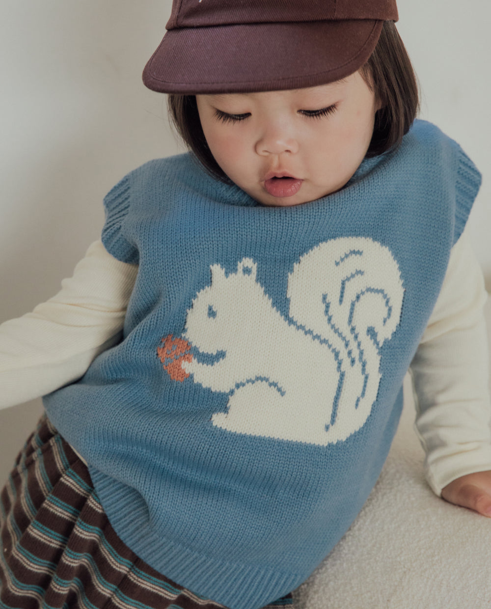 [Kids] ソフトジャガードニットベスト