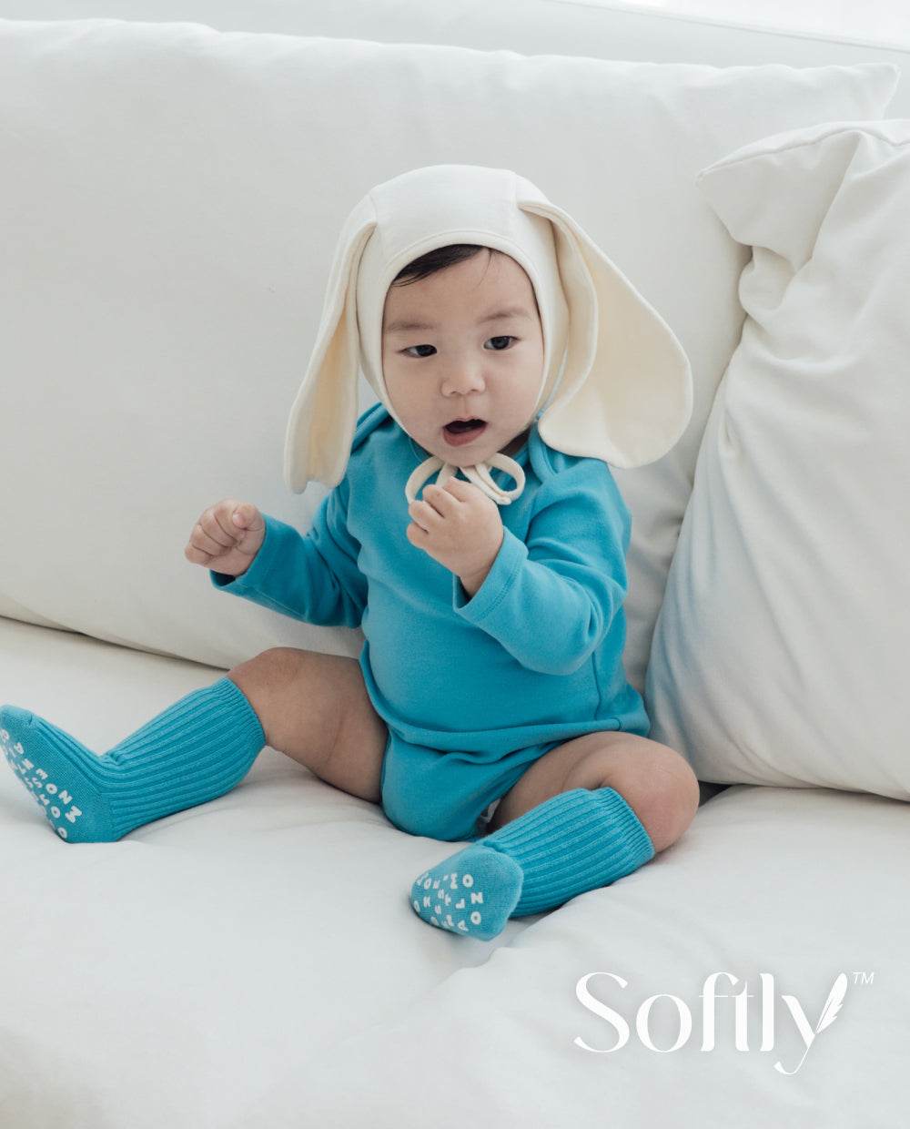[Baby] ソフトリーふんわりもちもちロンパース