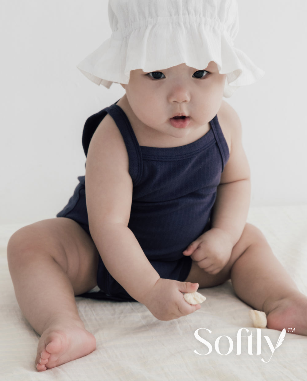 [Baby] ソフトリー プレミアム バンブーメッシュ キャミソール ボディスーツ