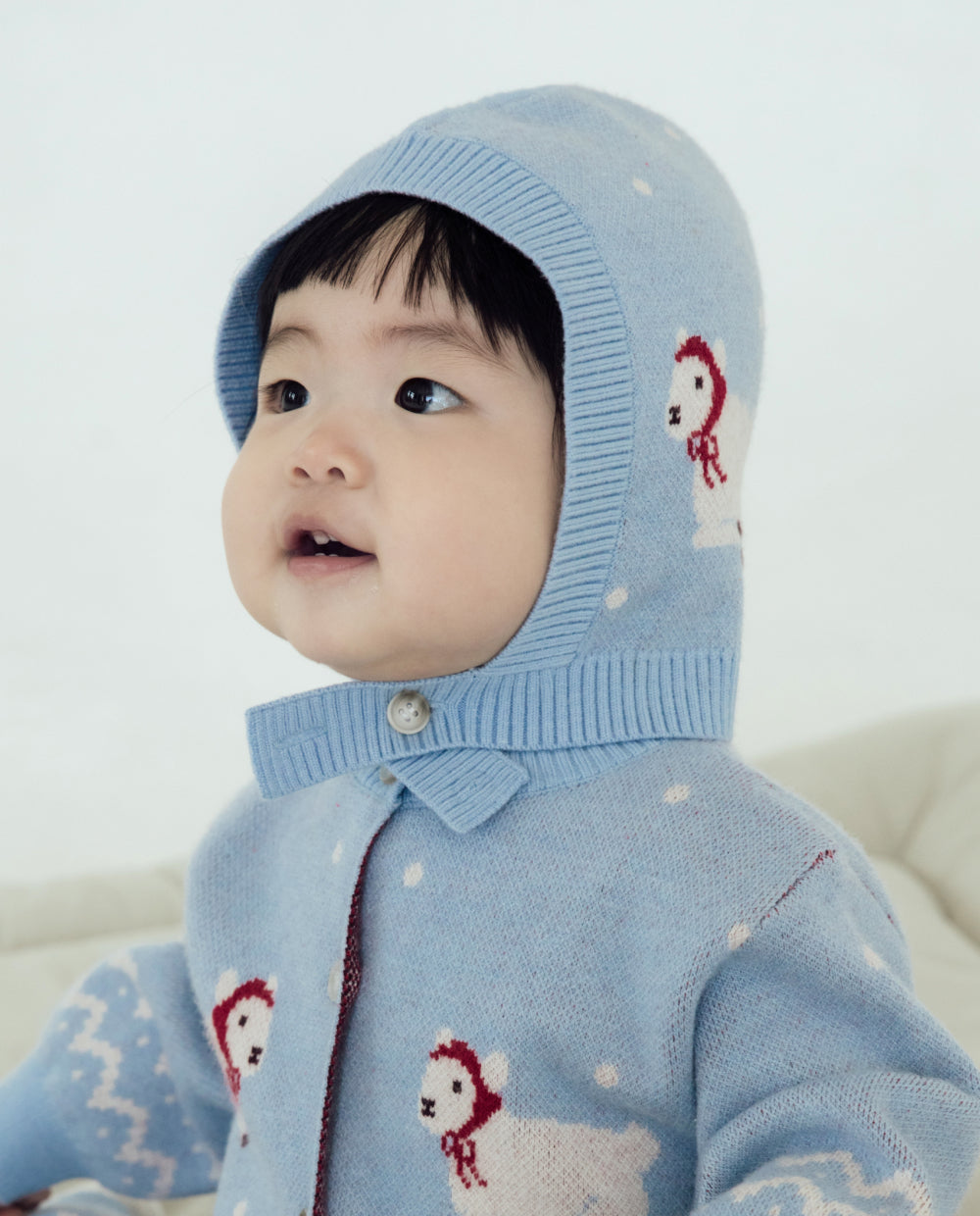 [Baby] ソフトタッチ ニットボンネット