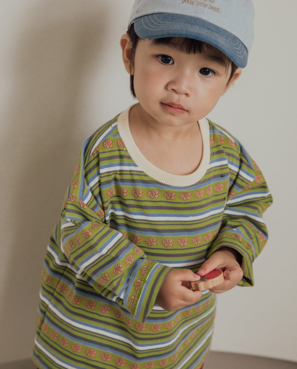 [Kids] コットンジャガードルーズフィットTシャツ