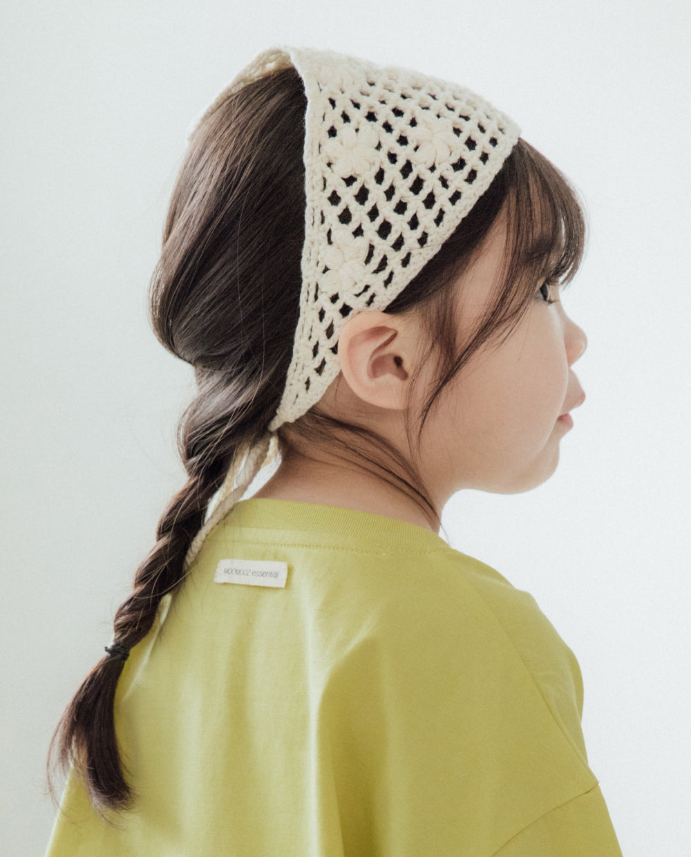 [Kids] フラワードニット ヘアターバン