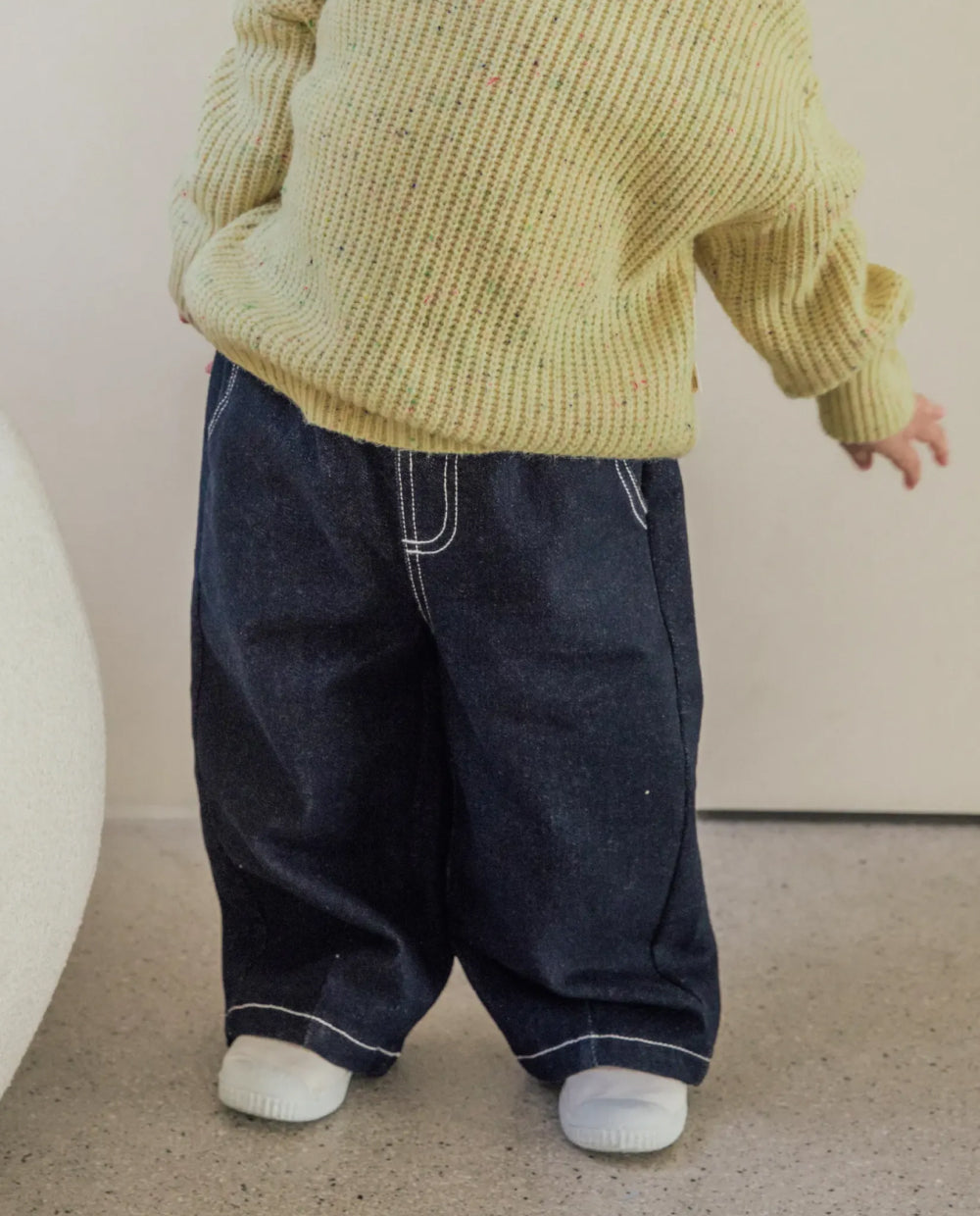 [Kids] もちもちストレッチカーブデニムパンツ