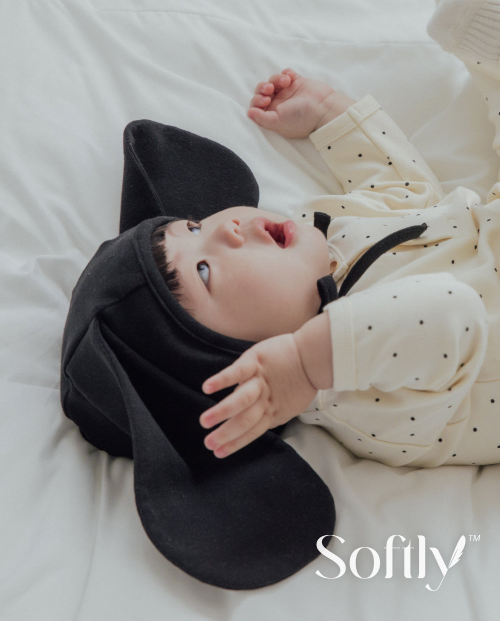 [Baby] ソフトリーふんわりもちもちパピーボンネット