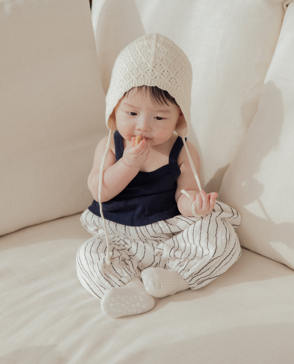[Baby] ソフトコットン アイレット キャミソール
