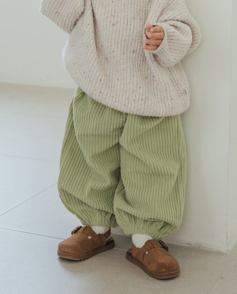 [Kids] コーデュベロアジョガーパンツ