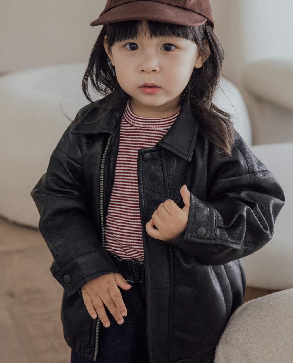 [Kids] もちもちエコレザージャケット