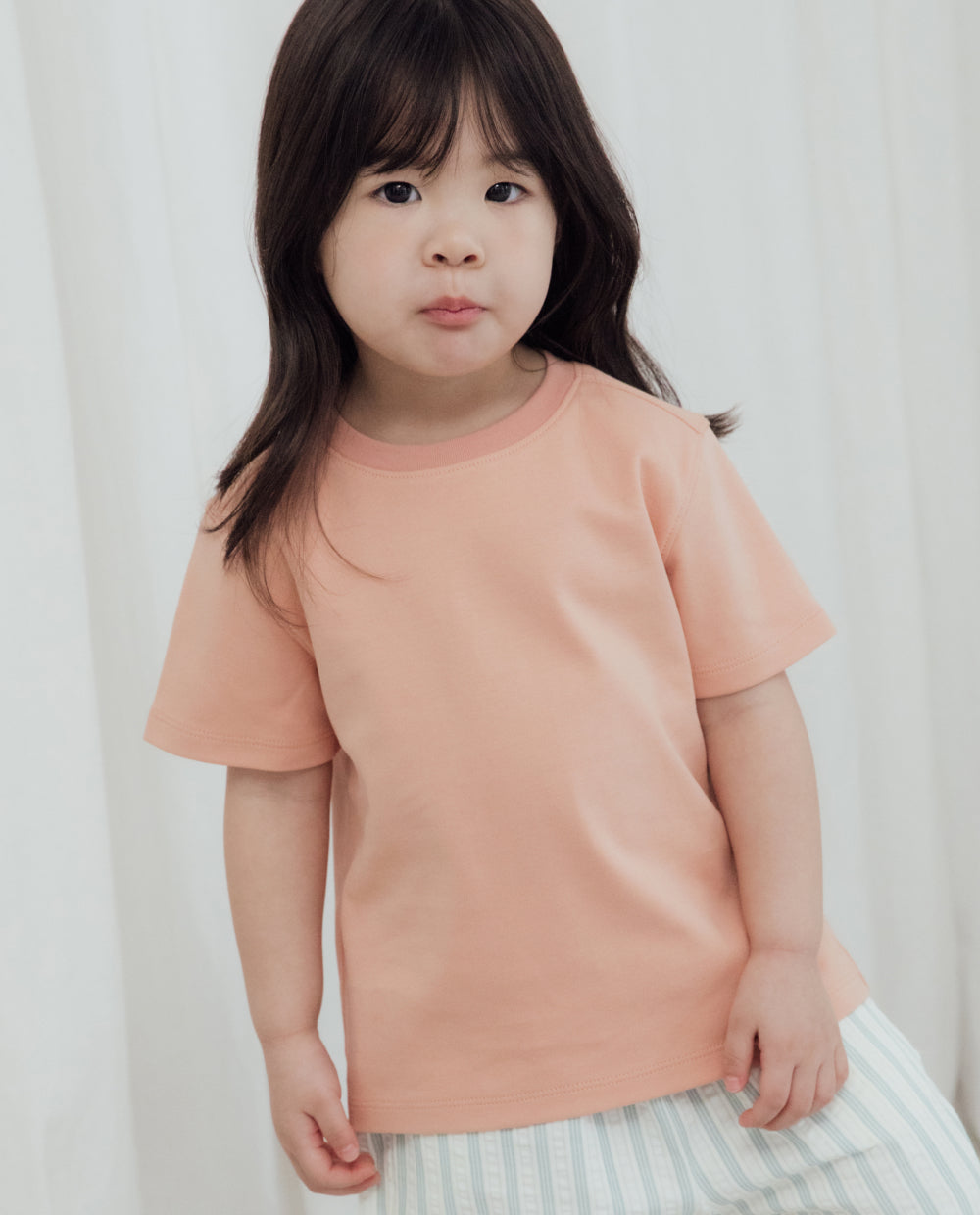 [Kids] オーガニック レギュラーフィット デイリー半袖Tシャツ