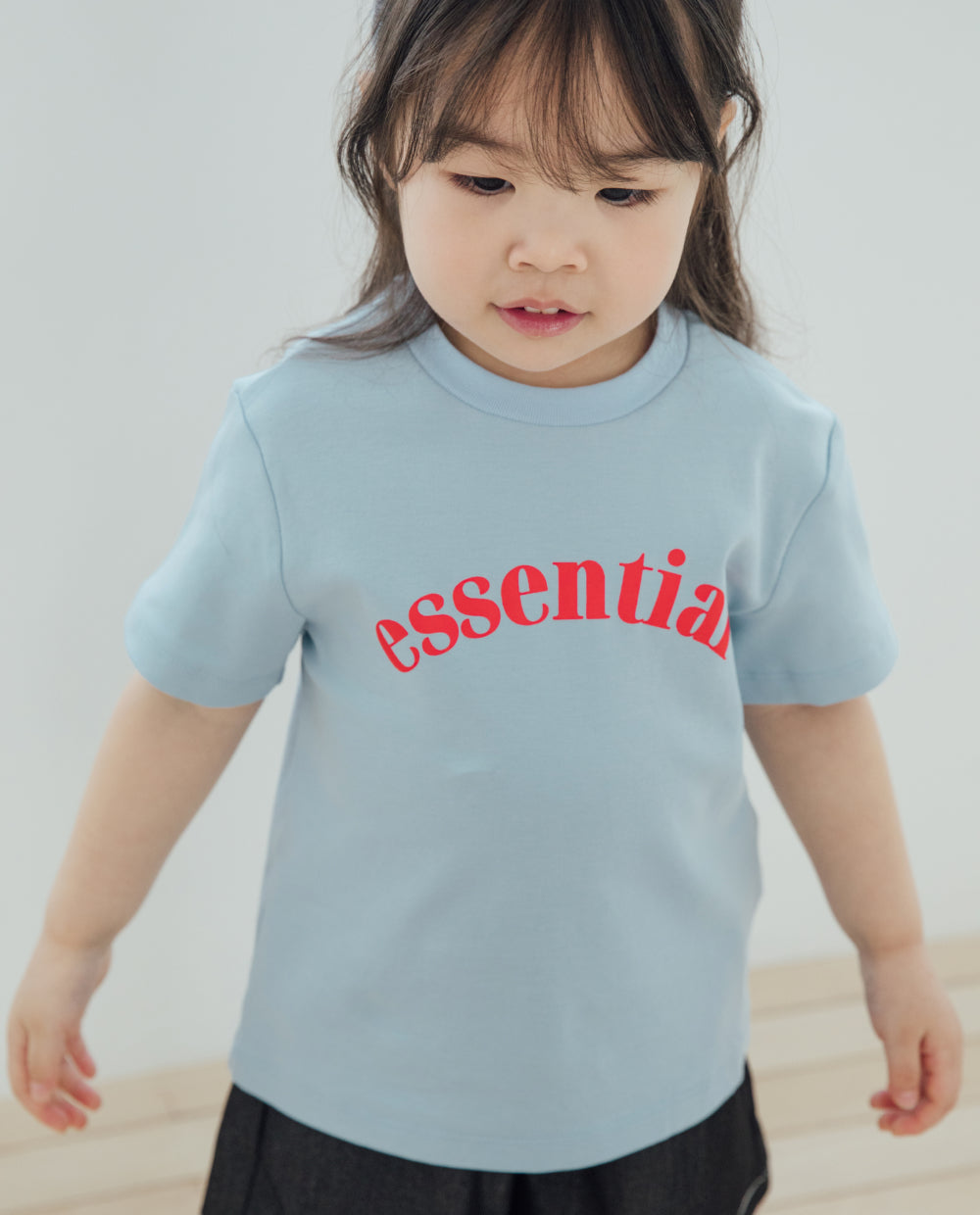 [Kids] オーガニック レギュラーフィット ロゴ 半袖 Tシャツ