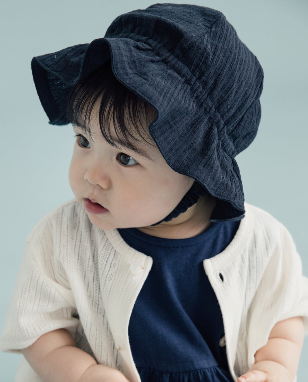 [Baby] ライト 二重ガーゼ バケットハット