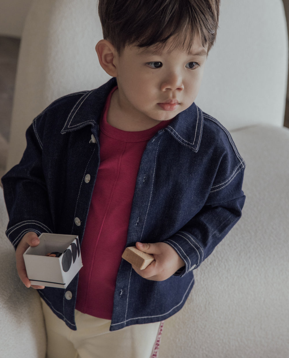 [Kids] クラシックデニムシャツジャケット