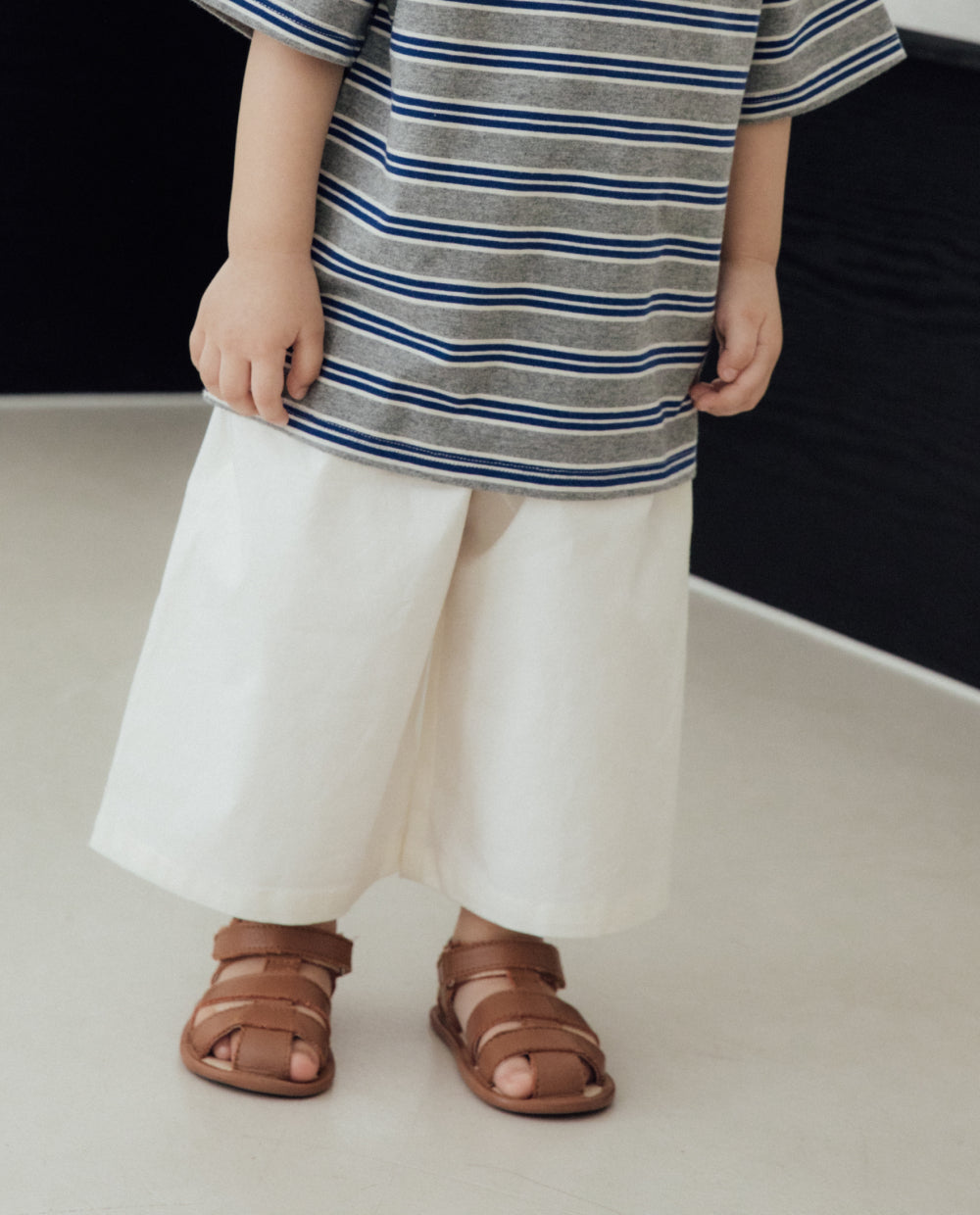 [Kids] さらっとコットンストレッチ 7分丈パンツ