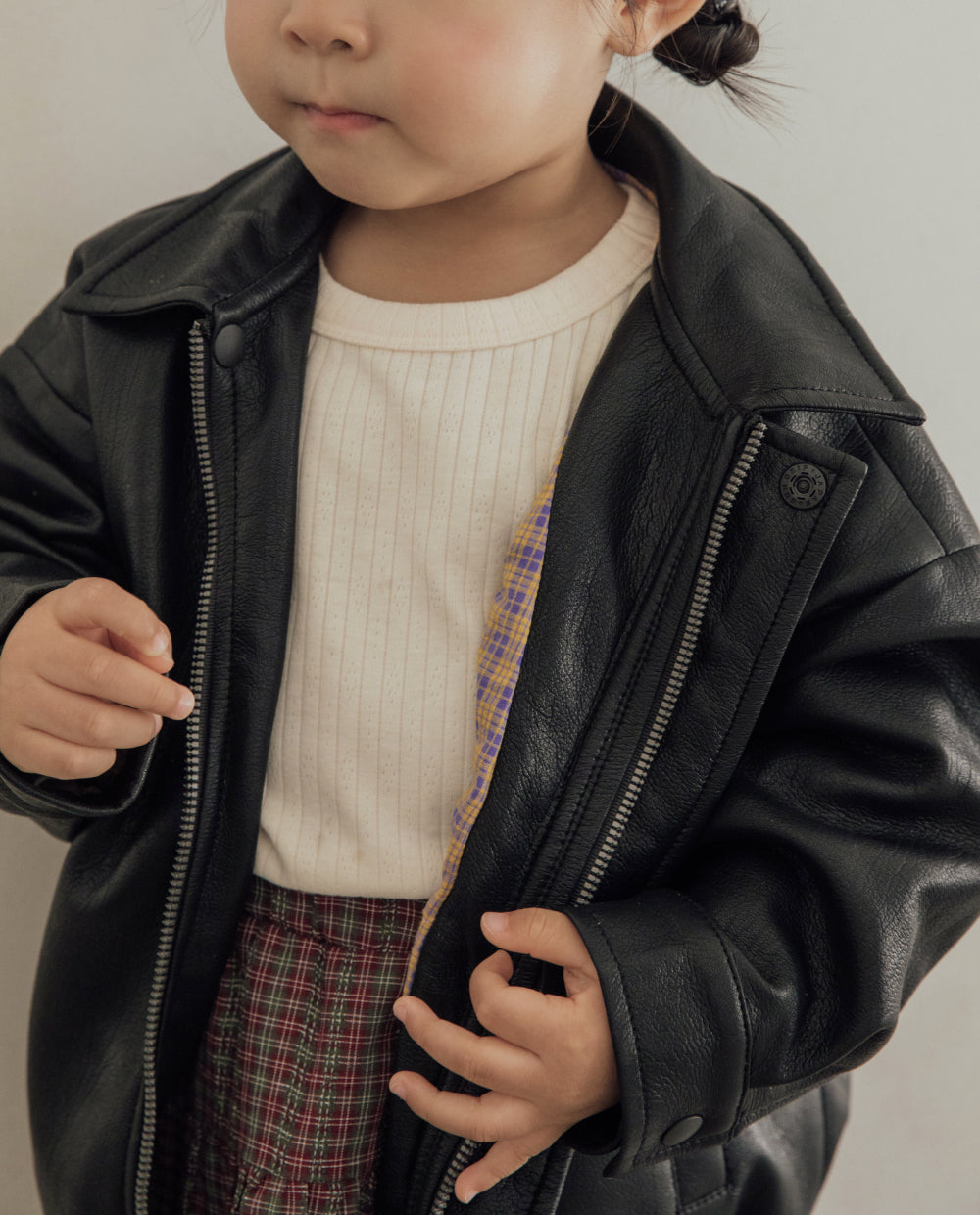 [Kids] もちもちエコレザージャケット