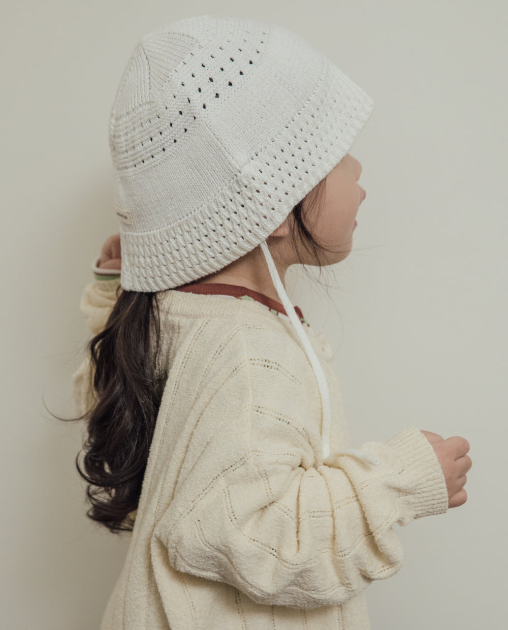 [Baby/Kids] クロシェニット バケットハット