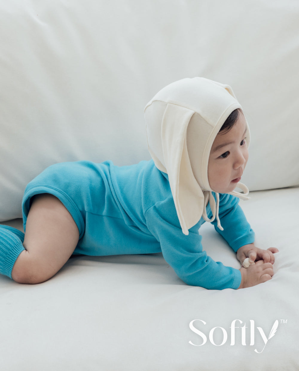 [Baby] ソフトリーふんわりもちもちロンパース