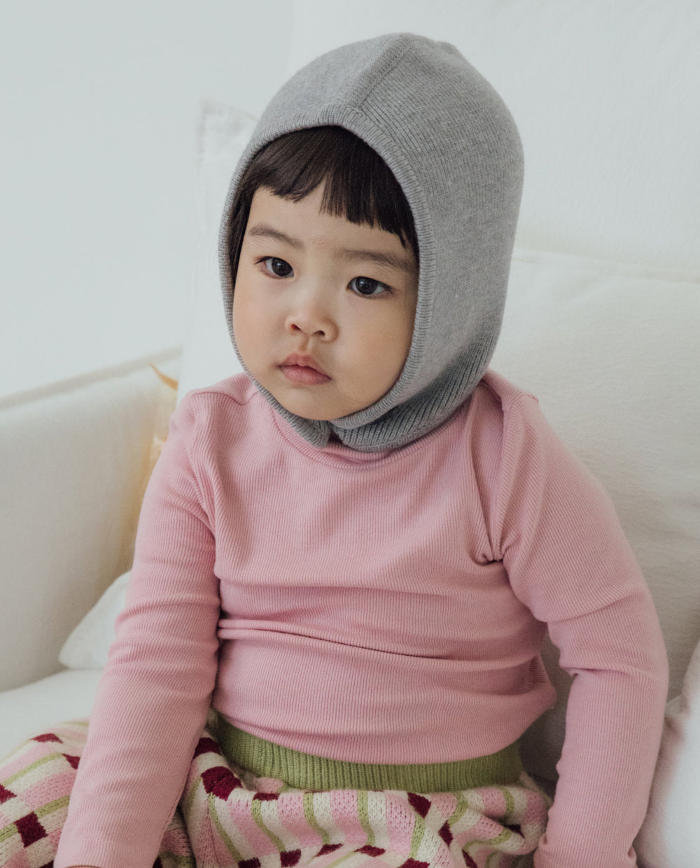 [Kids] ふんわりなめらか ニットボンネット