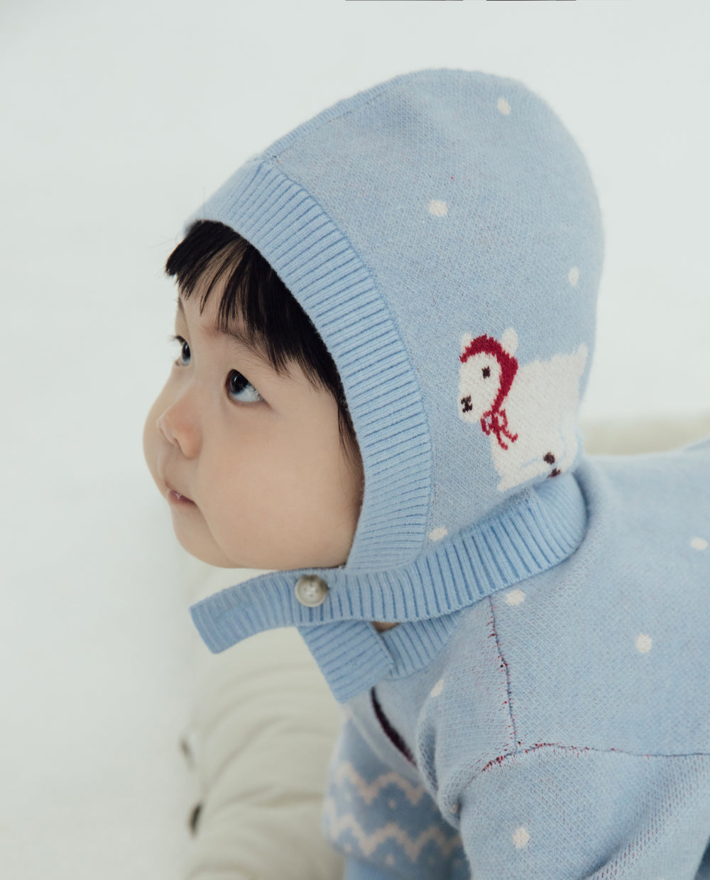 [Baby] ソフトタッチ ニットボンネット