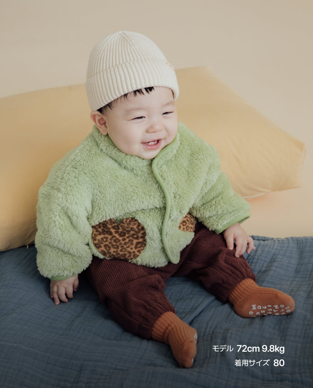 [Baby] ふんわりミンク リバーシブルボア ジャケット
