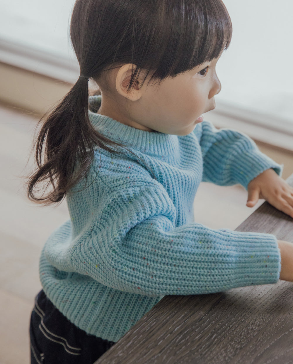 [Kids] ソフトブレンドニットプルオーバー