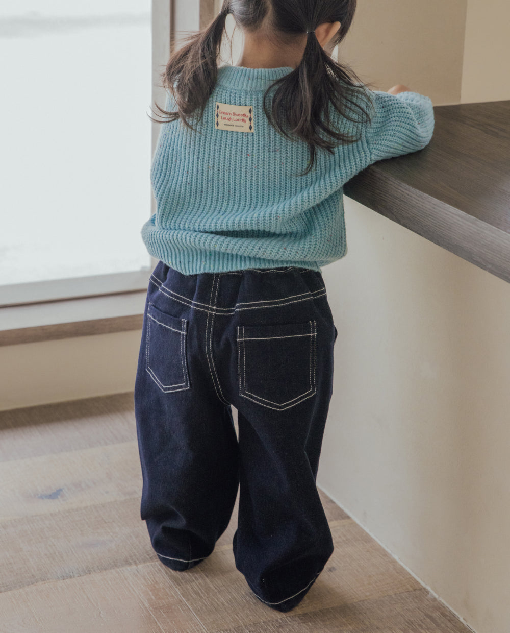 [Kids] もちもちストレッチカーブデニムパンツ